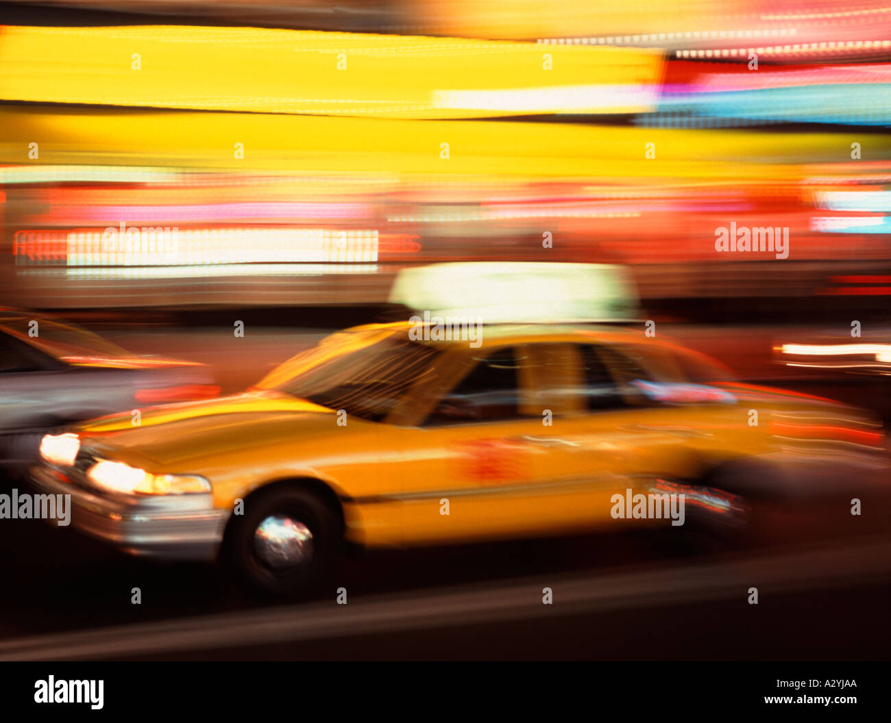 Taxi, Times Square, New York, USA Stock Photo Alamy