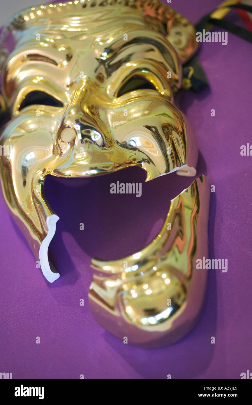 Broken face mask Stock Photo Alamy