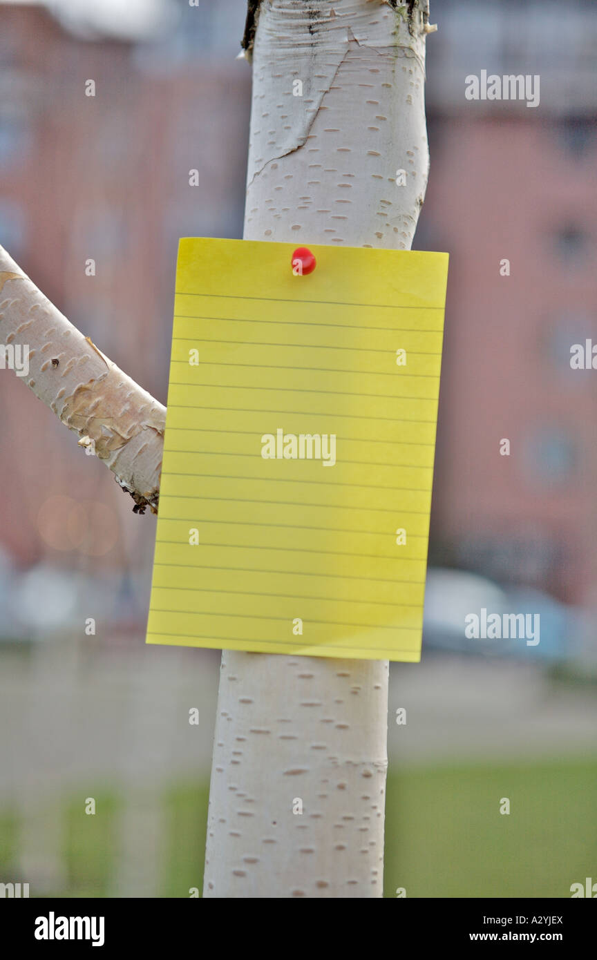note blank sign Stock Photo - Alamy