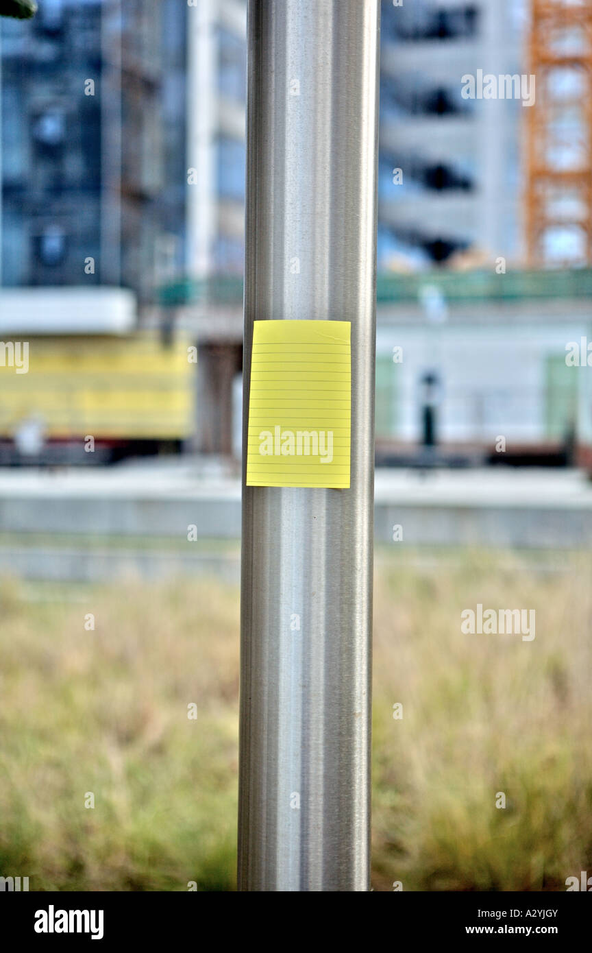 note blank sign Stock Photo - Alamy