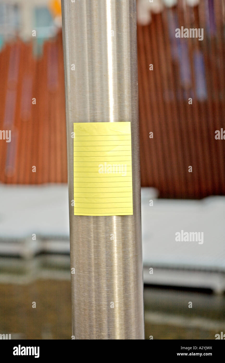 note blank sign Stock Photo - Alamy