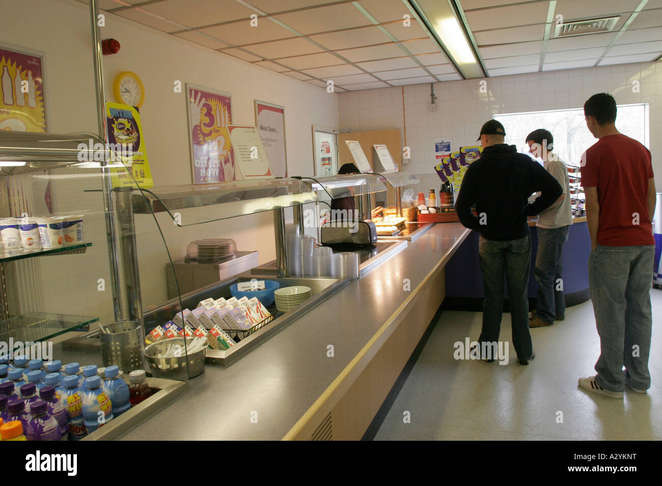 Cafeteria at Sixth form college GB UK Stock Photo