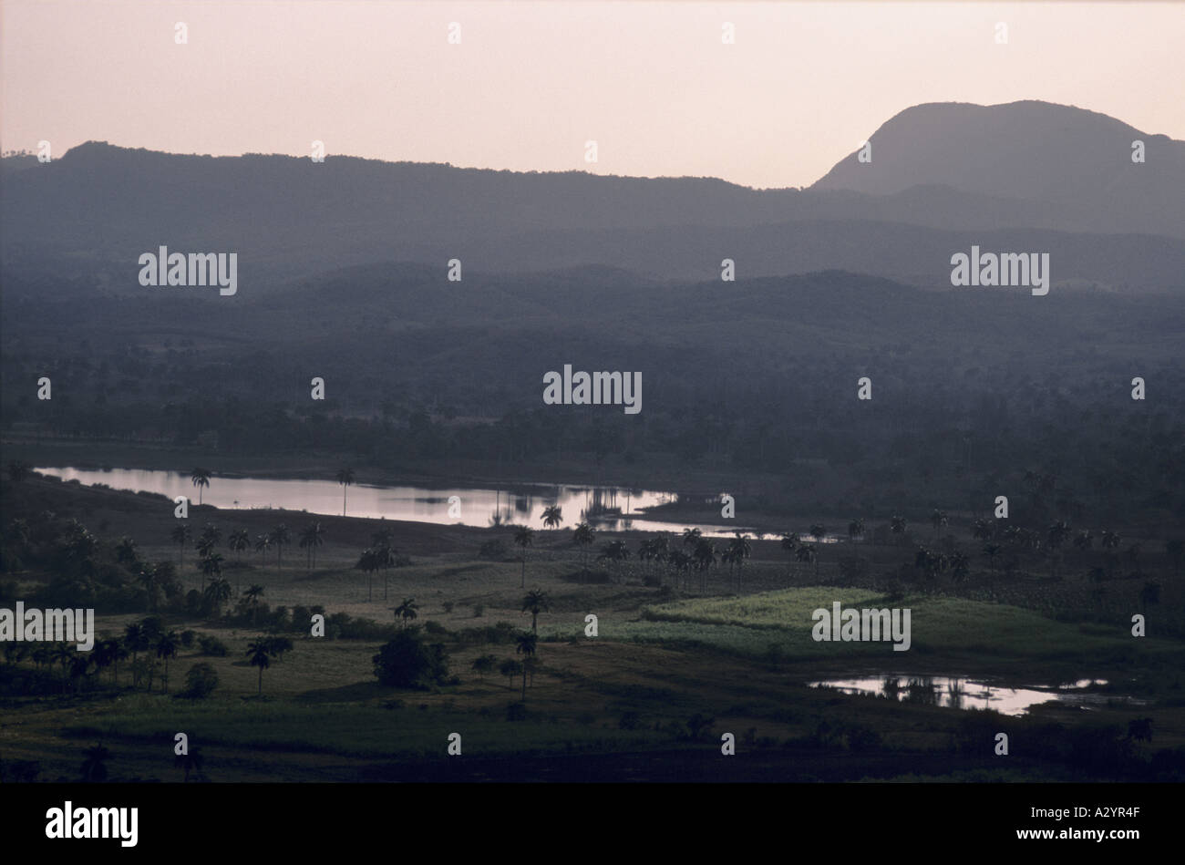 Landscape at dusk in Varadero, Cuba Stock Photo