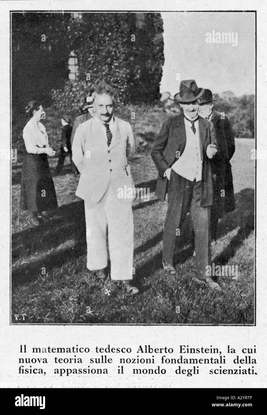 Einstein Ilz 1921 Stock Photo
