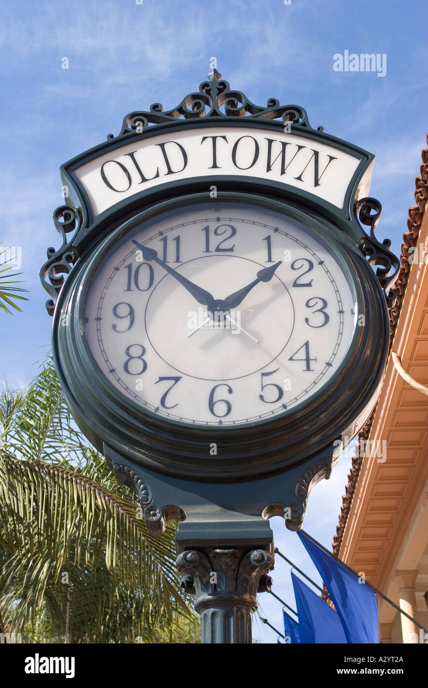 Old Town Clock Santa Barbara California USA Stock Photo Alamy