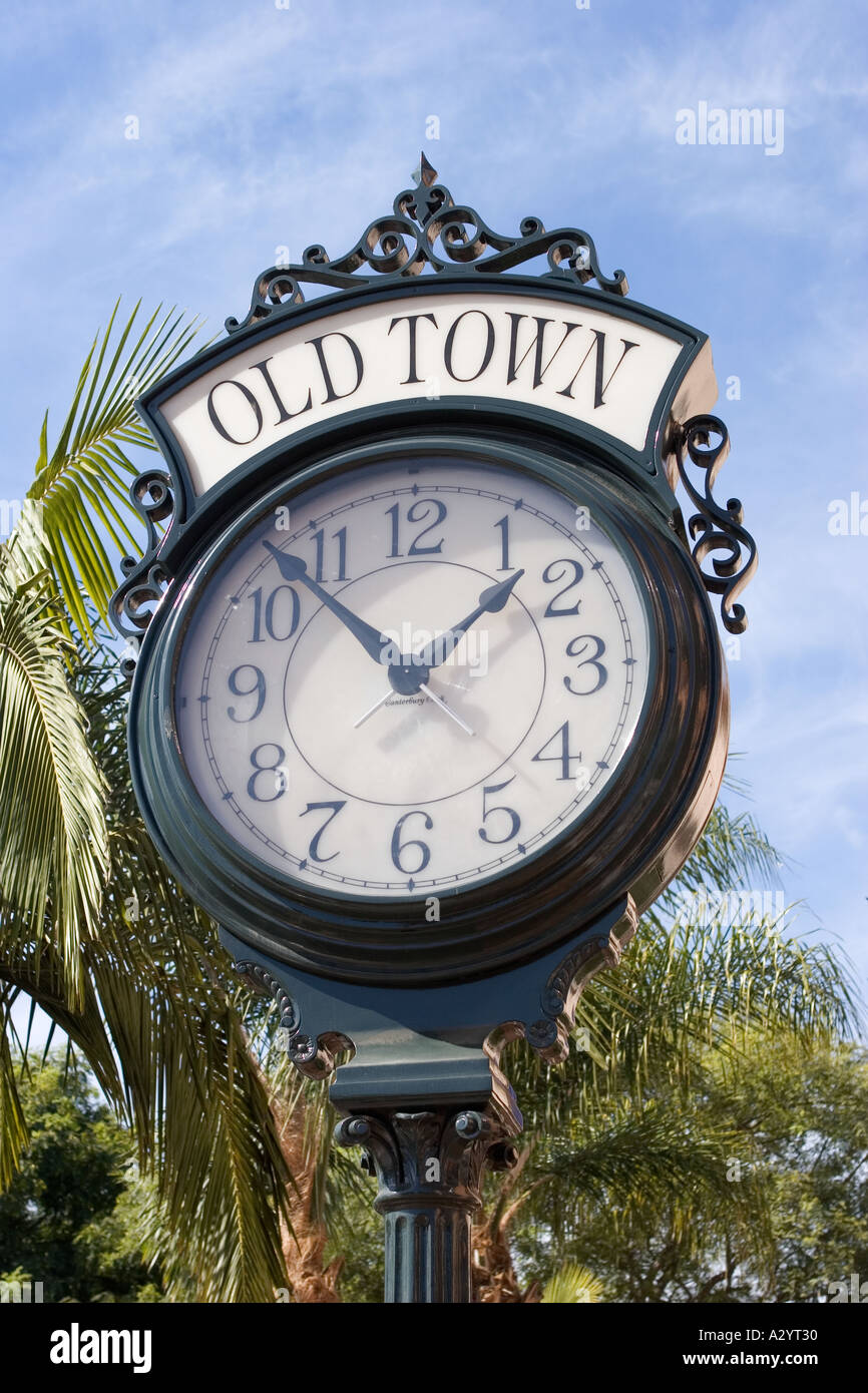 Old Town Clock Santa Barbara California USA Stock Photo Alamy