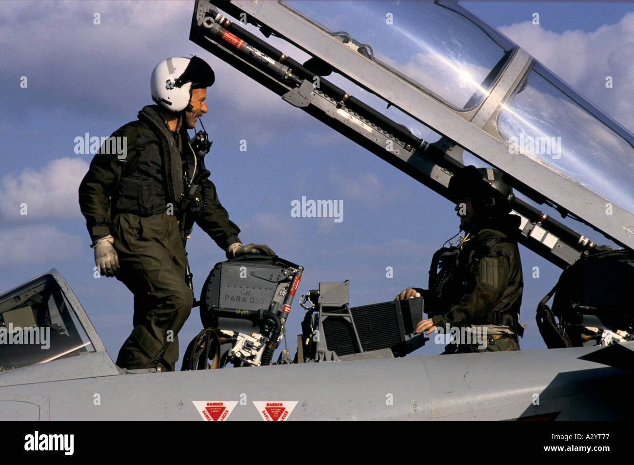 tornado pilot raf air defence Stock Photo