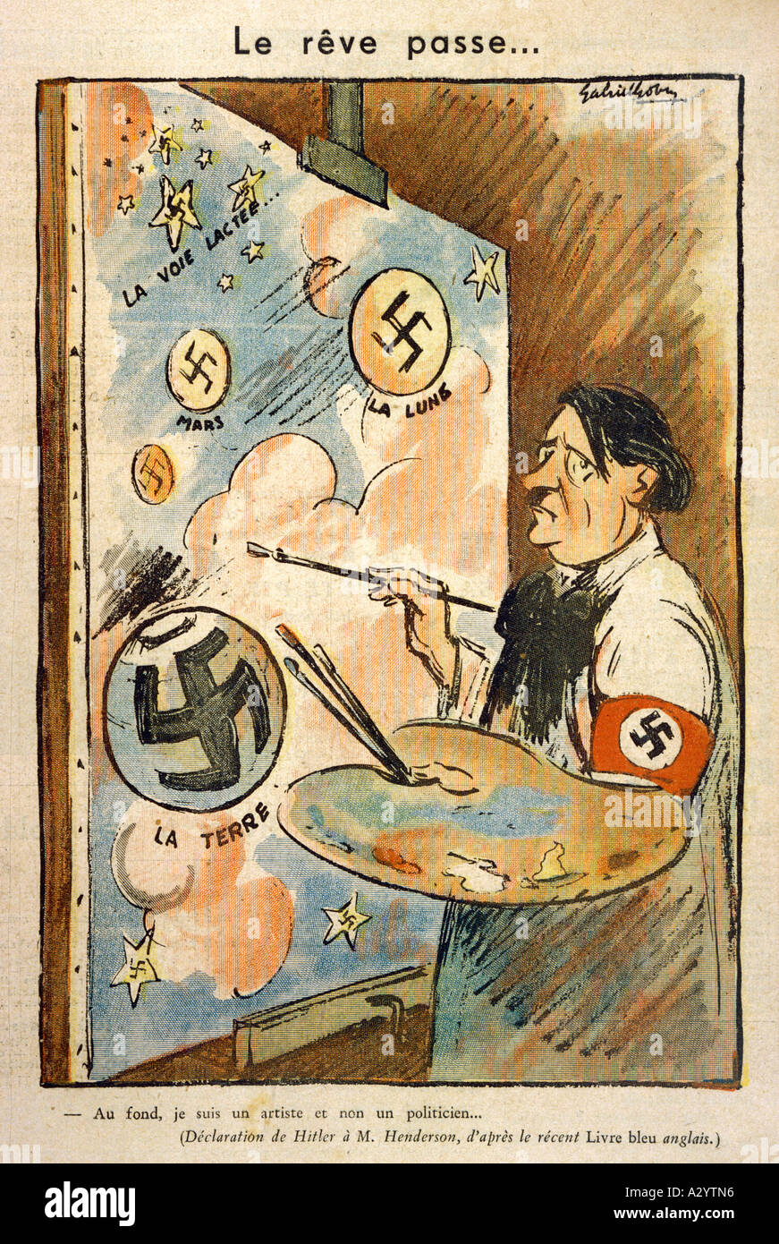 Hitler The Artist Stock Photo