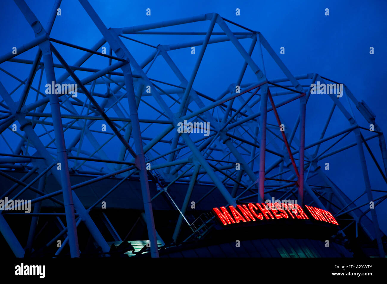 Old Trafford Soccer Stadium Manchester United Football Club home ground Manchester Lancashire