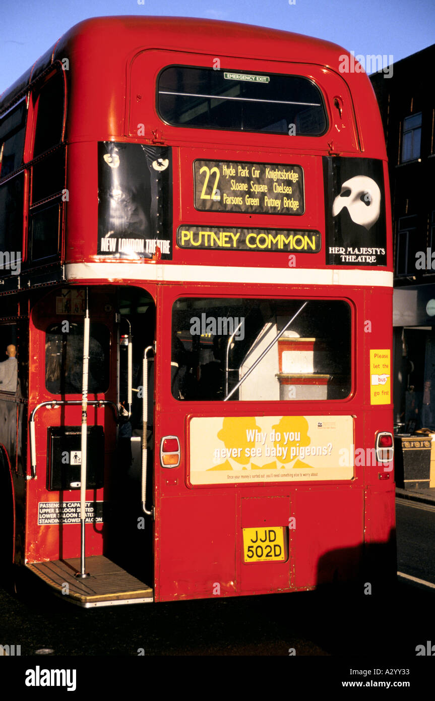 red london bus 1996 Stock Photo