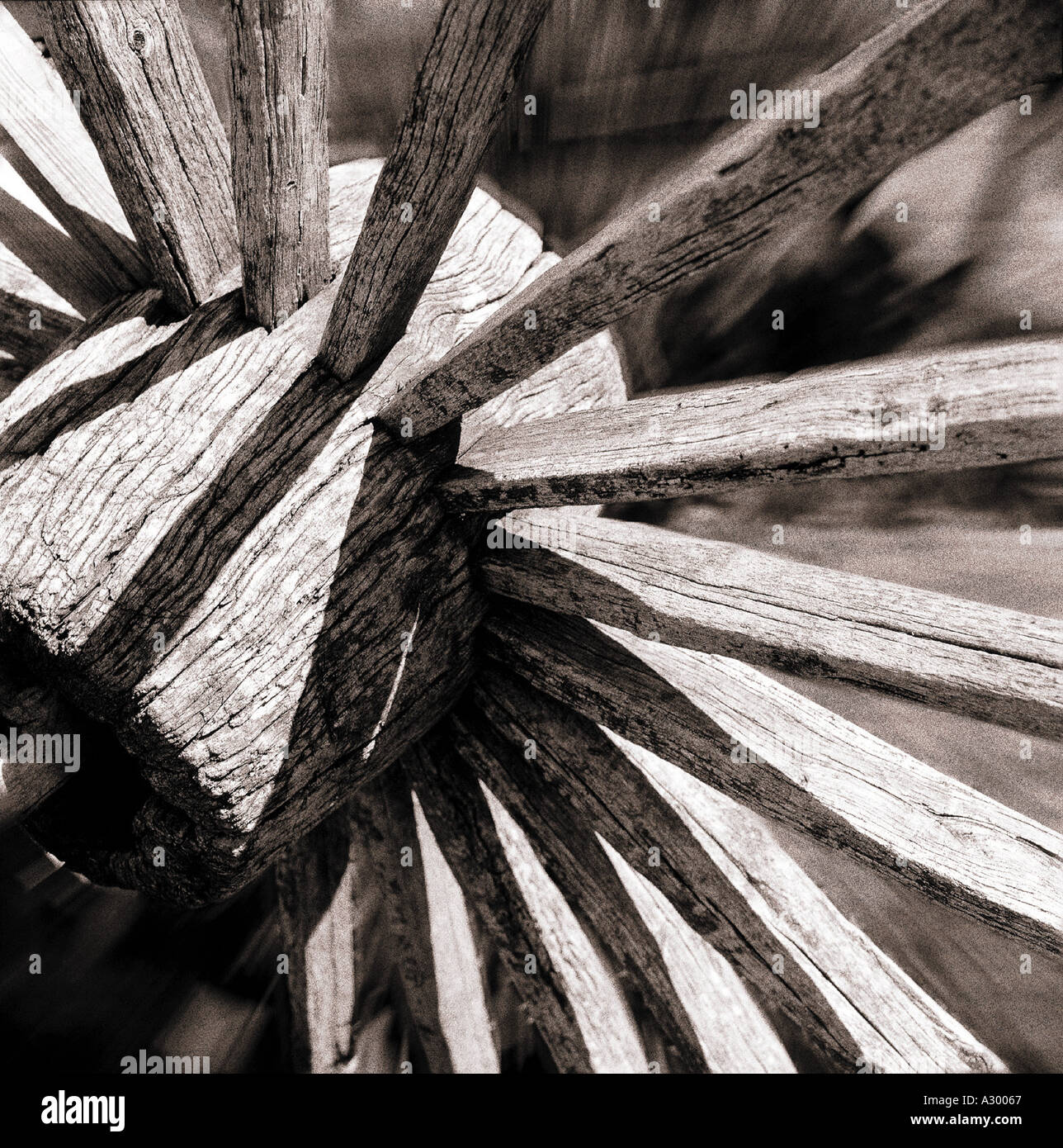 wooden wheel Stock Photo