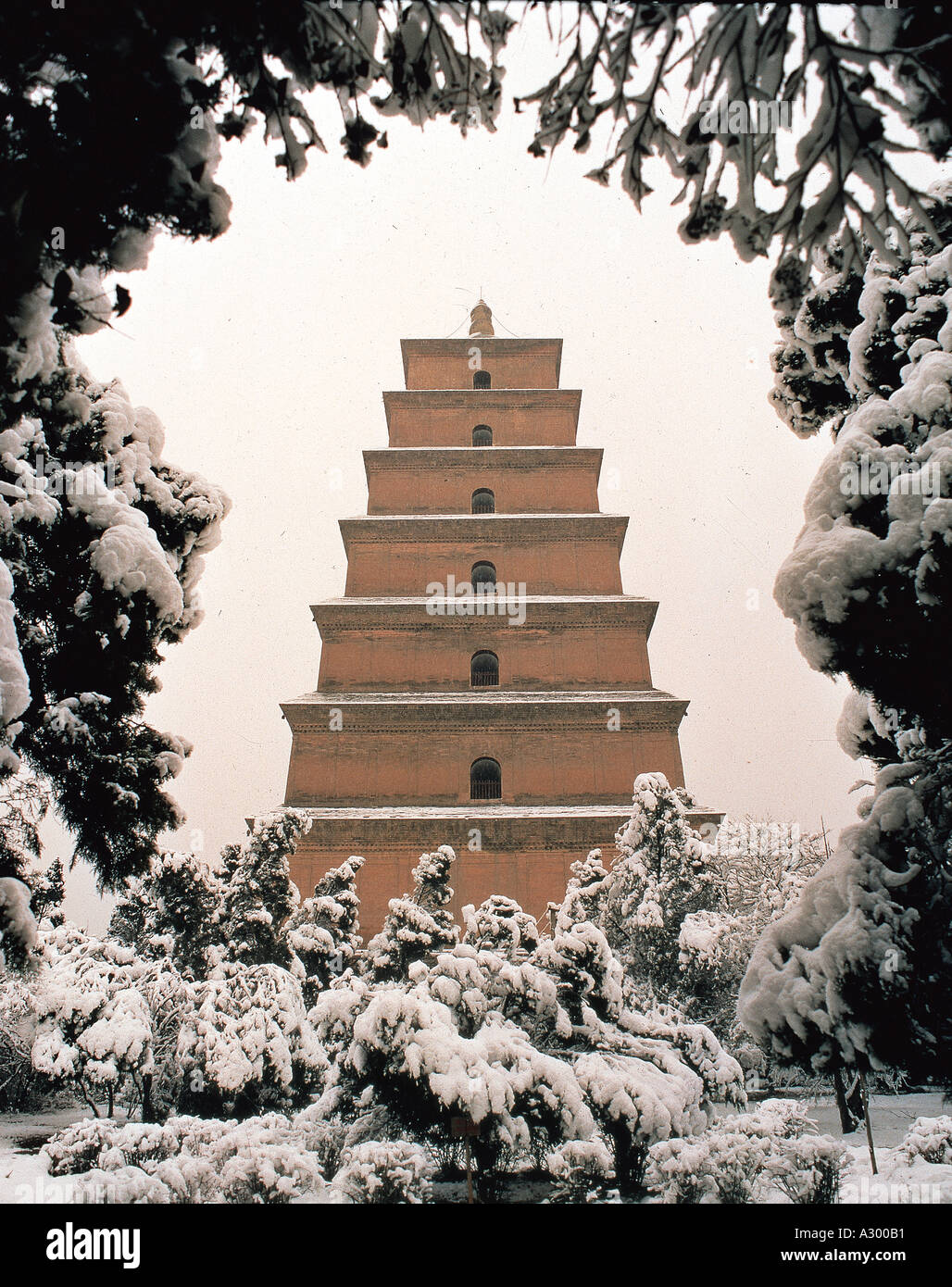 Da Yan tower Xi an Shan Xi China Stock Photo