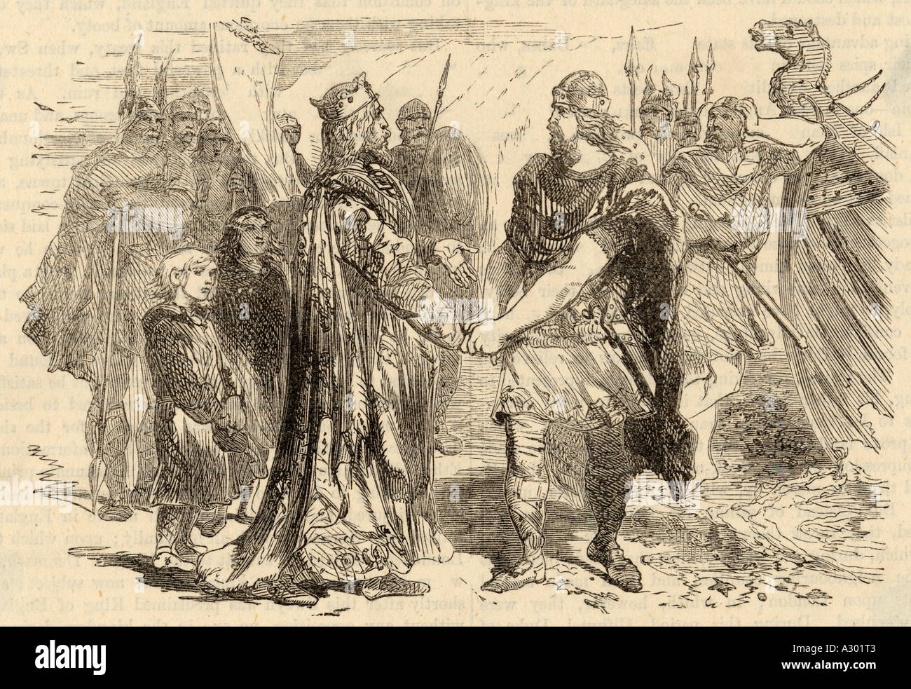 Edmund Ironside Canute Stock Photo Alamy