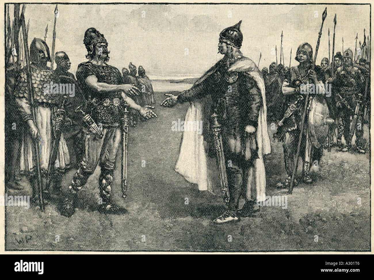 Edmund Ironside Canute Stock Photo Alamy