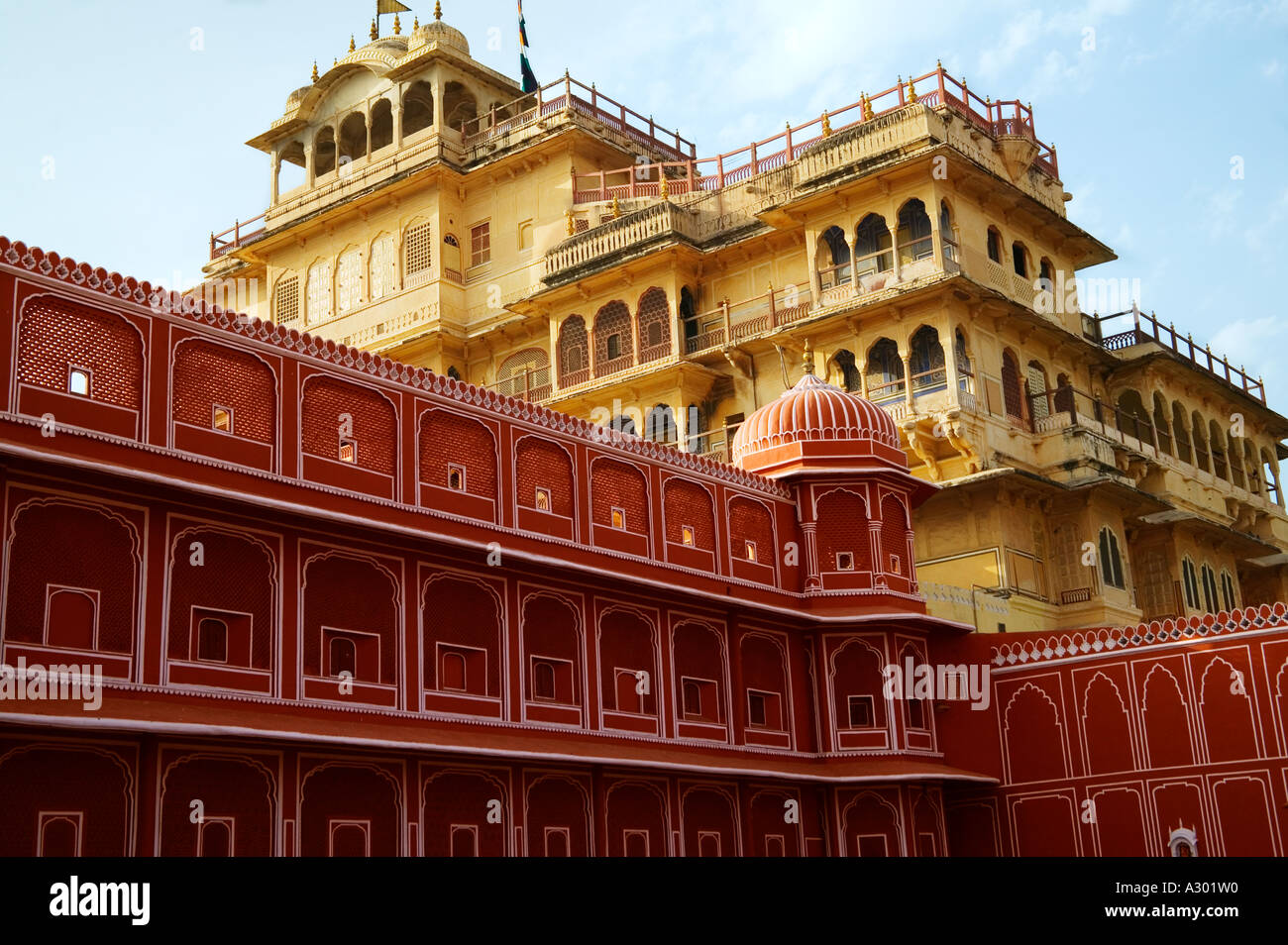 City Palace Complex Jaipur Rajasthan India Stock Photo