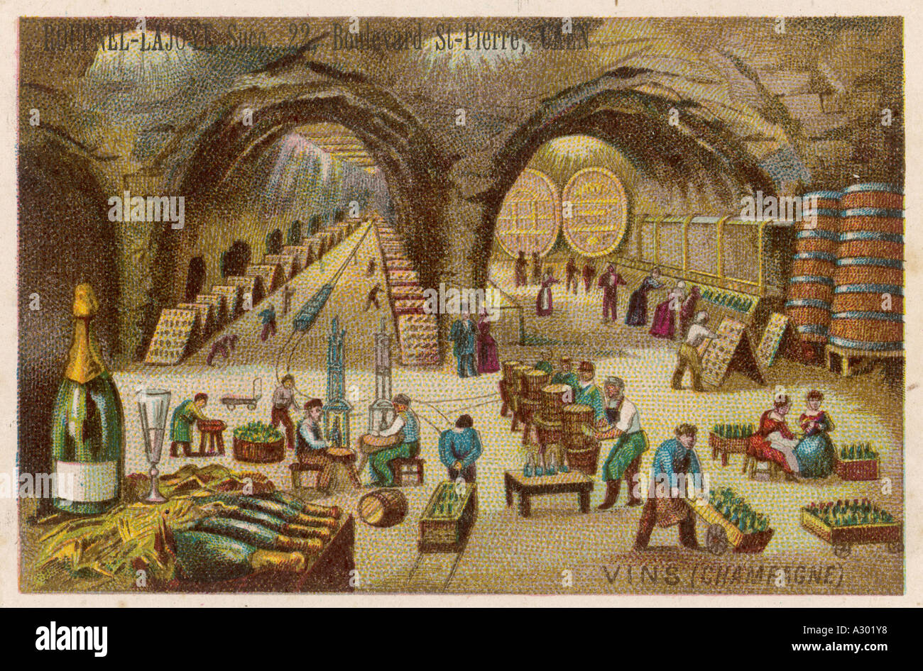 French Champagne Cellars Stock Photo - Alamy