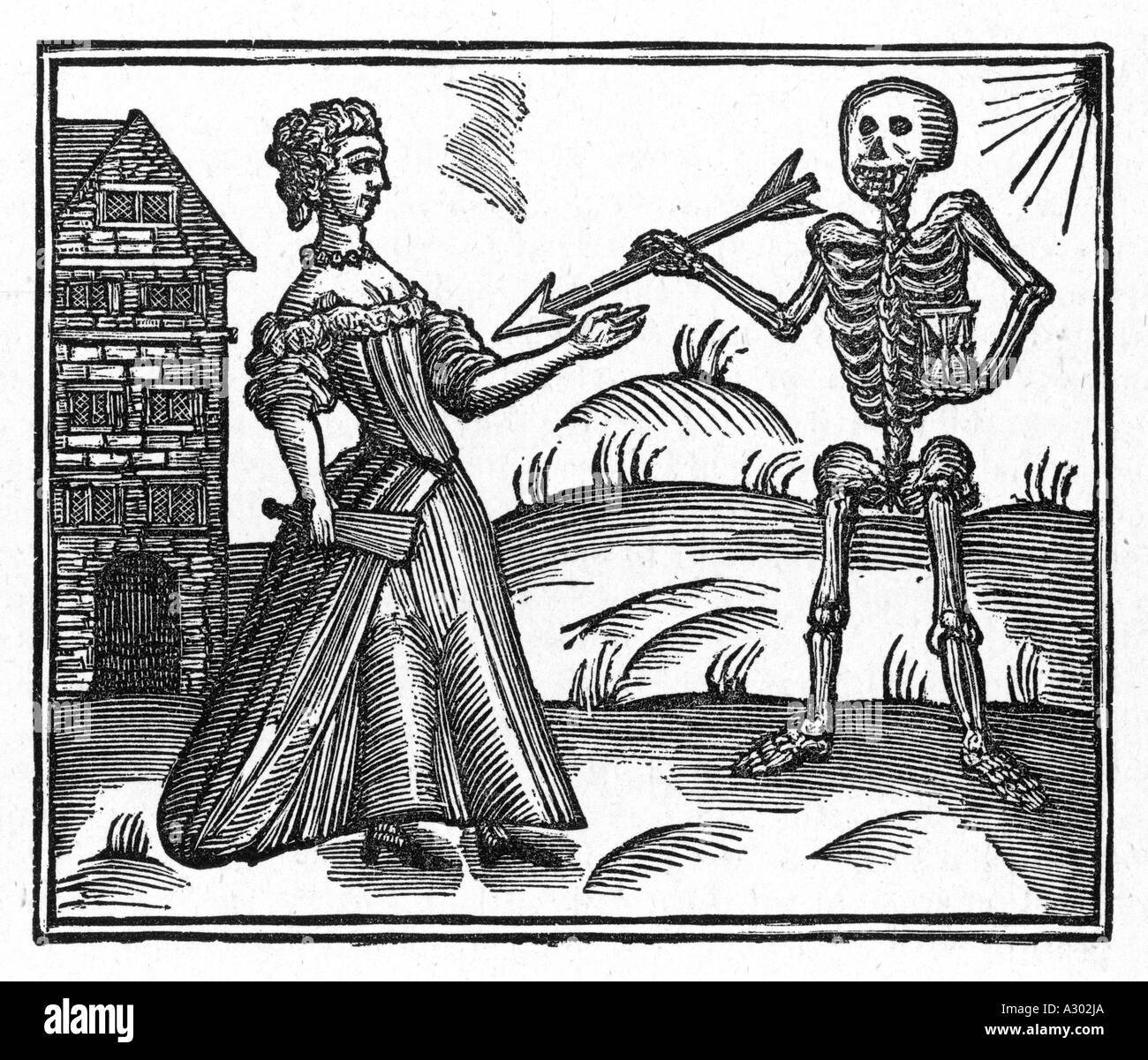 Death And The Maiden Stock Photo