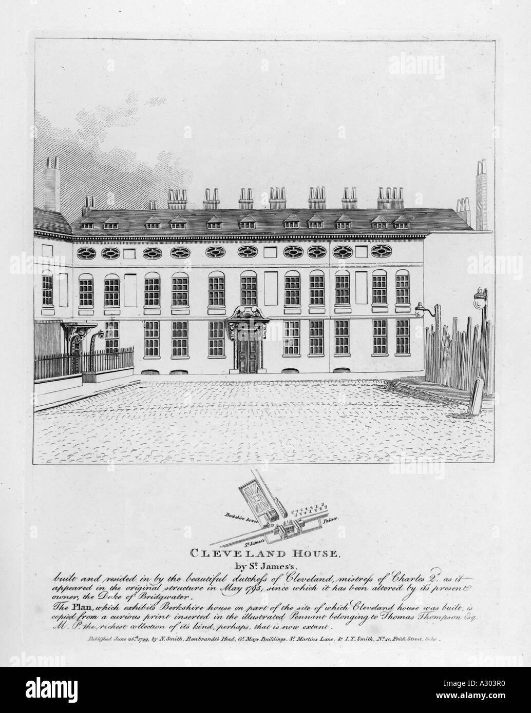 Cleveland House London Stock Photo Alamy