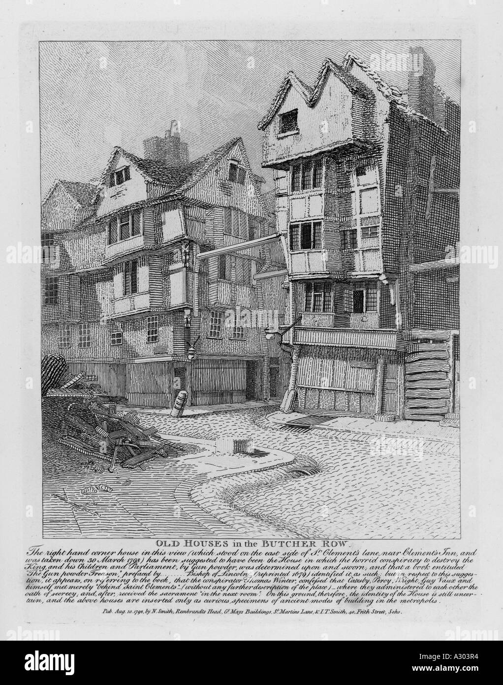 16th century houses Black and White Stock Photos & Images - Alamy