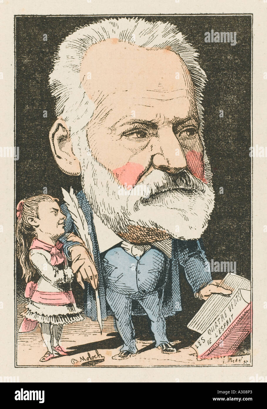 Victor Hugo Moloch 1882 Stock Photo
