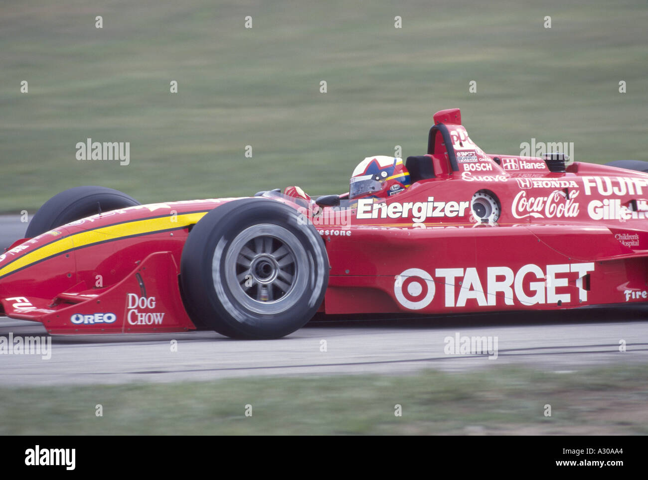 Juan Pablo Montoya races at Mid Ohio 1999  Stock Photo