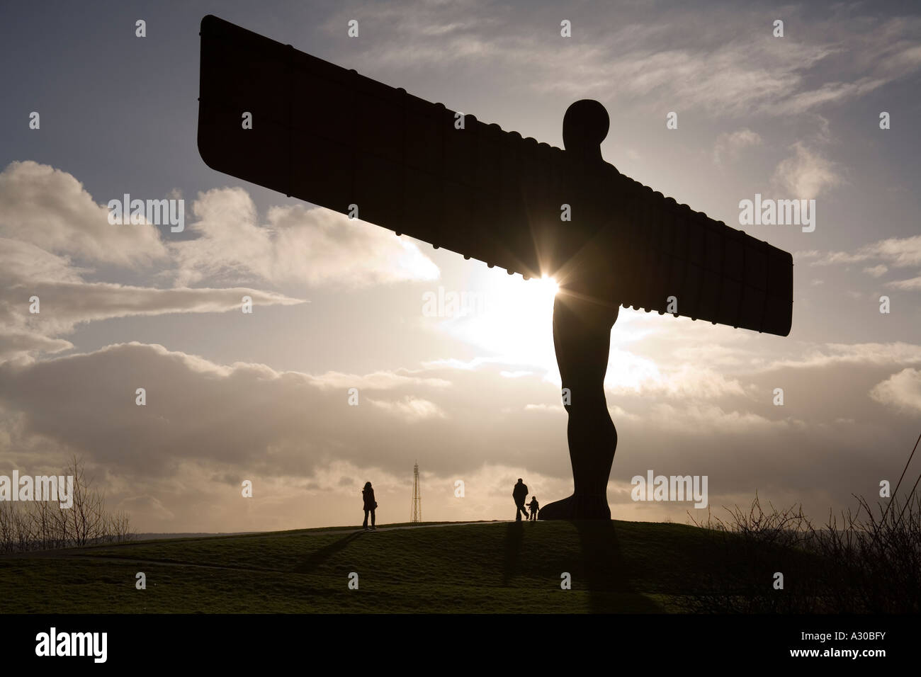 Angel of the north sculpture, Gateshead, Newcastle, England Stock Photo