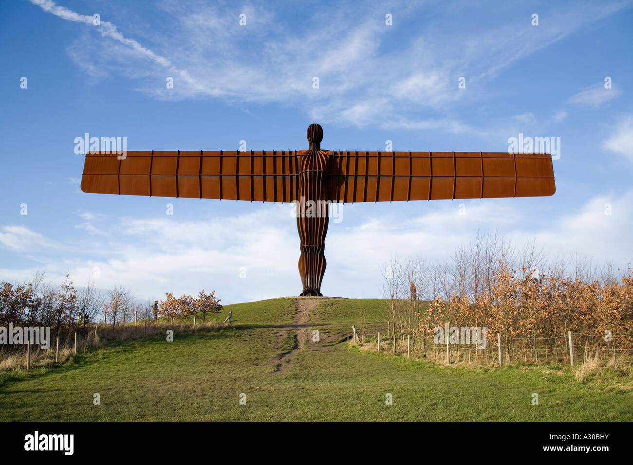 Angel of the north sculpture, Gateshead, Newcastle, England Stock Photo ...