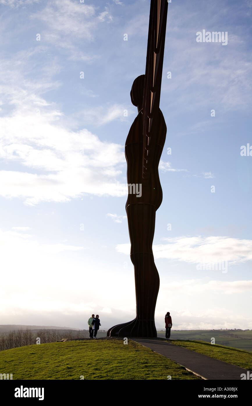 Angel of the north sculpture, Gateshead, Newcastle, England Stock Photo