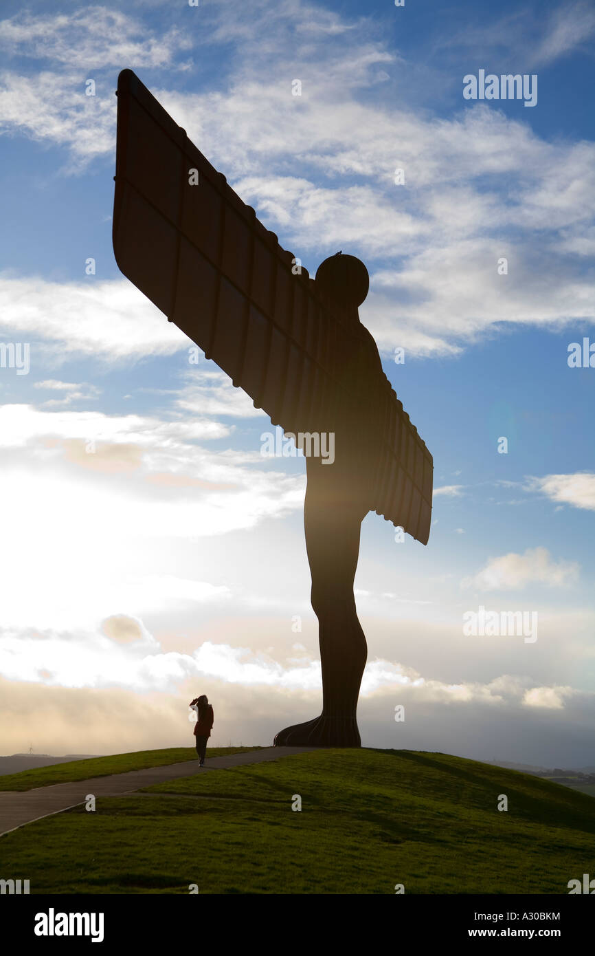 Angel of the north sculpture, Gateshead, Newcastle, England Stock Photo ...