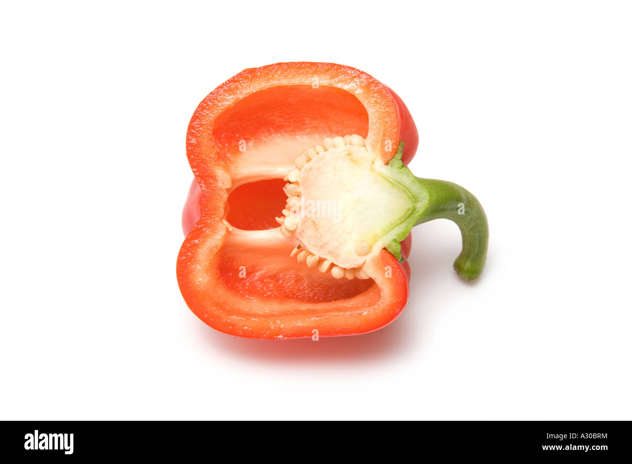Bell Peppers isolated on a white studio background Stock Photo - Alamy
