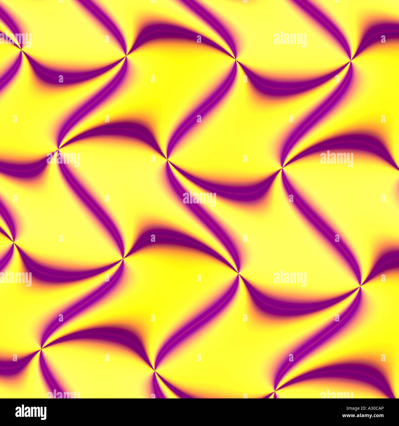 Computer generated fractal image concept ecology energy illusion macro pink yellow mesh spectral tropical Stock Photo