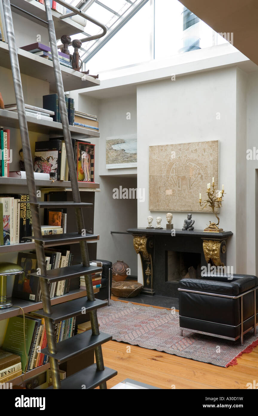 Modern library ladder hi-res stock photography and images - Alamy