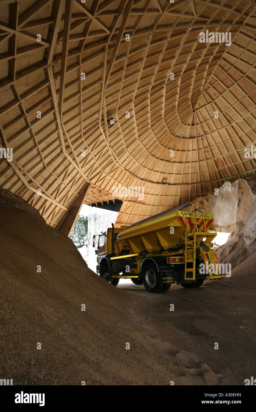 Rock Salt Storage Stock Photo Alamy