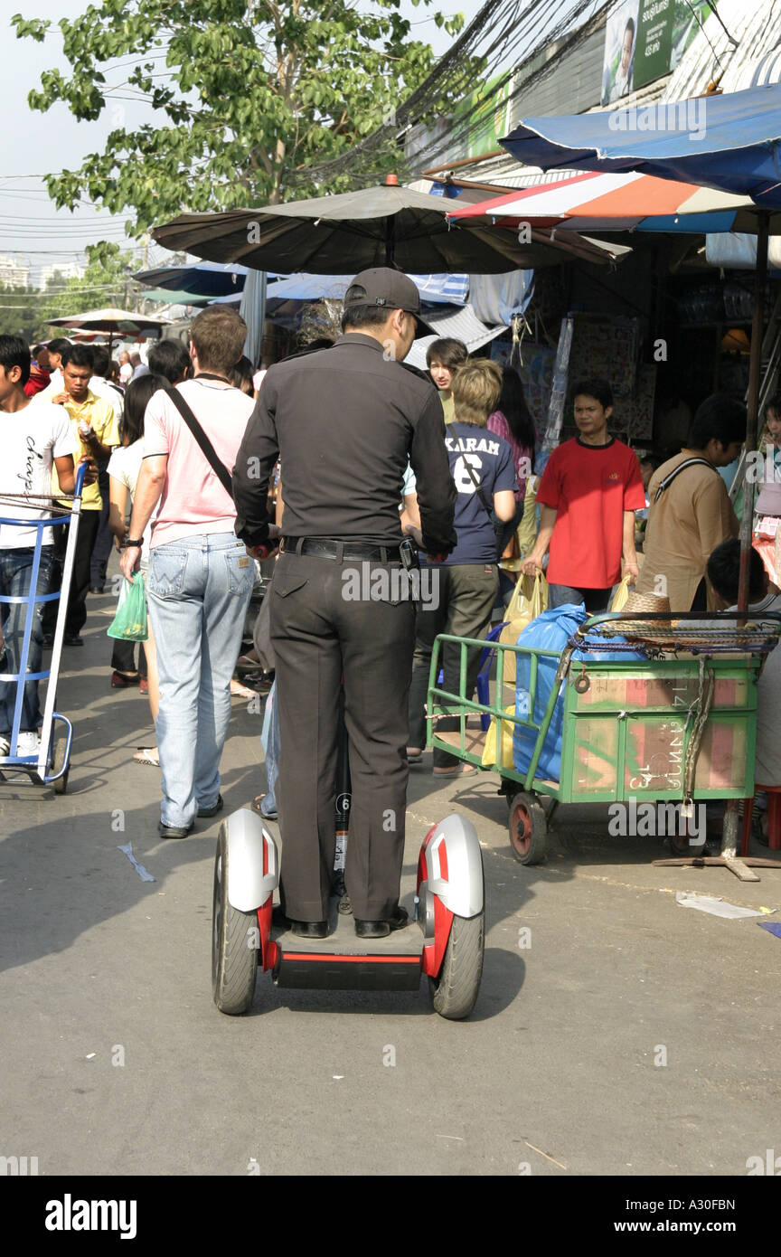 Security Guard using a Gyroscope Stabilised Self Balancing Scooter at