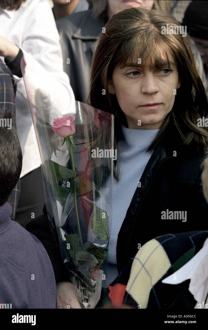 queen mother s funeral 5th april 2002 Stock Photo