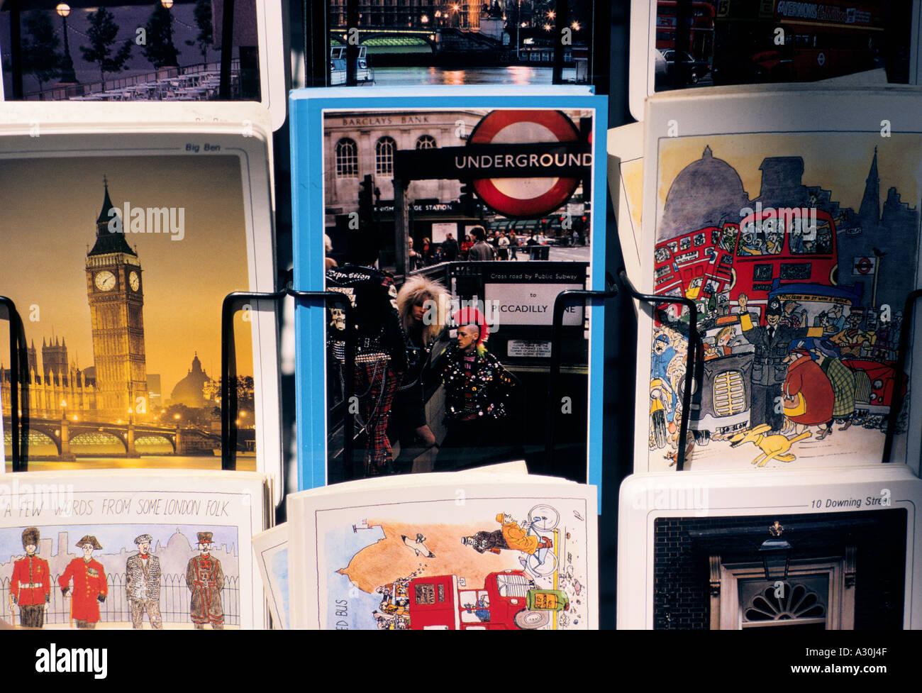 tourism in london postcards Stock Photo Alamy