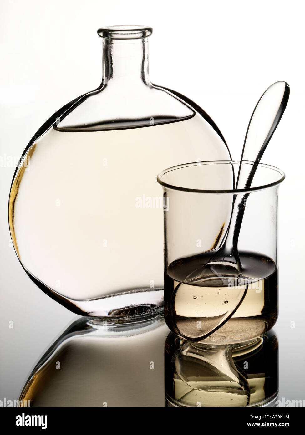 WHITE BALSAMIC VINEGAR Stock Photo
