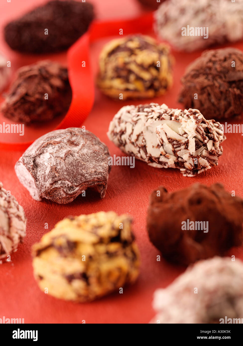 BELGIAN CHOCOLATE TRUFFLES Stock Photo Alamy