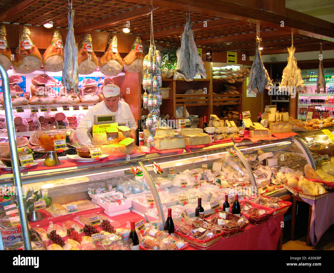 DELICATESSEN COUNTER ROME, ITALY Stock Photo Alamy