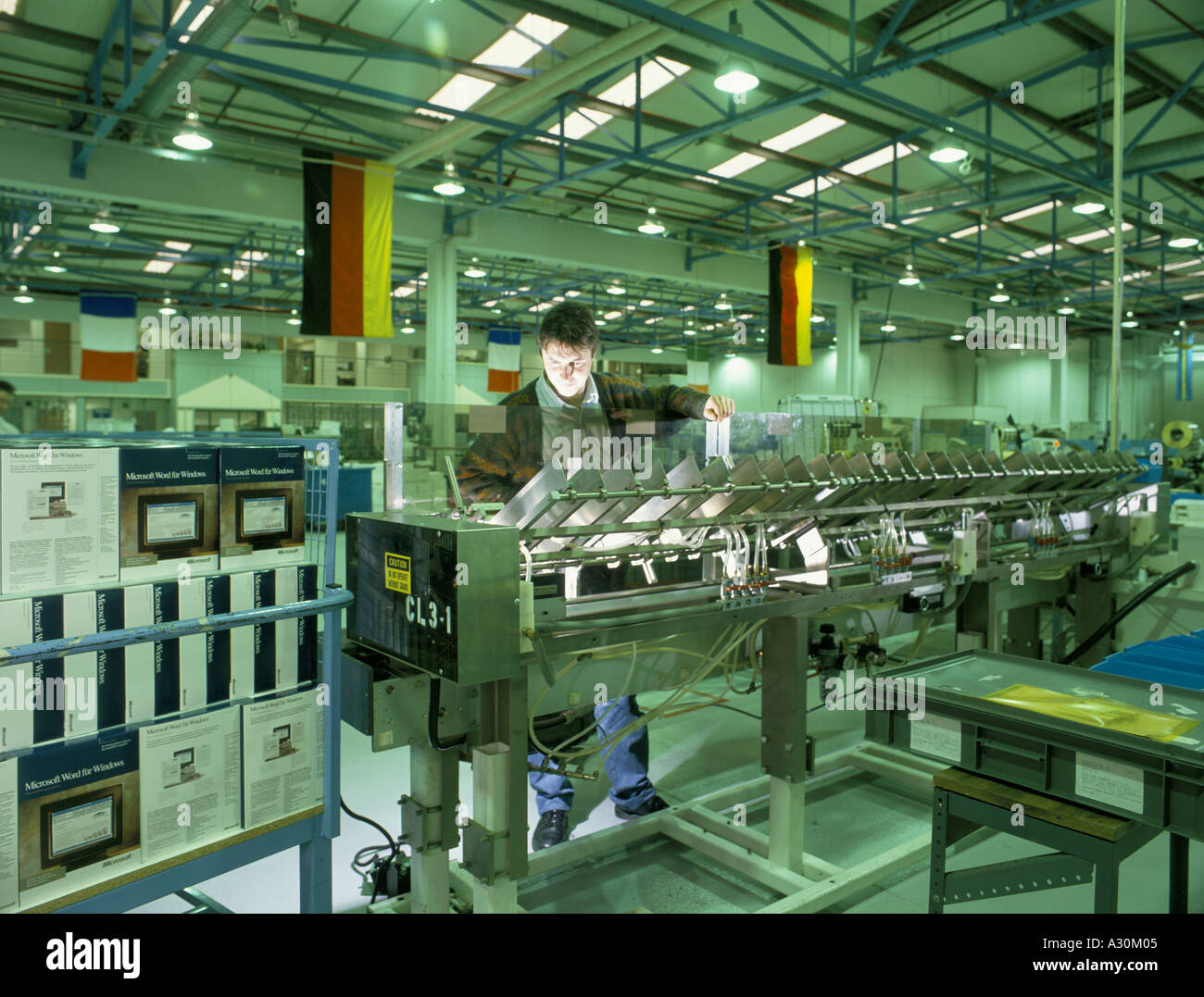 microsoft computer software plant dublin 1991 Stock Photo Alamy