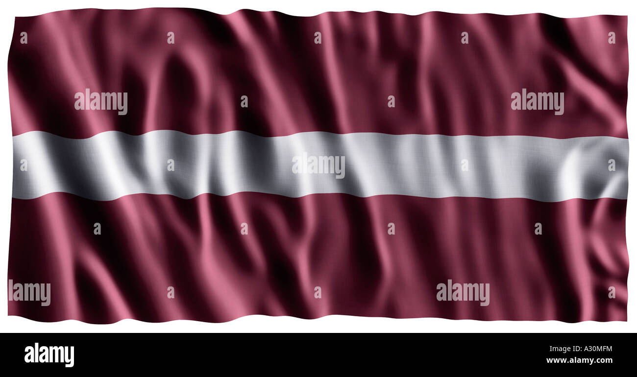 National flag of Latvia Stock Photo Alamy