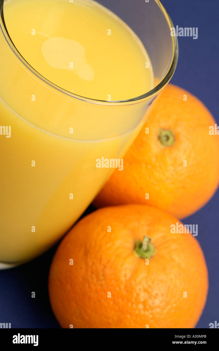 Glass of Orange Juice Stock Photo Alamy