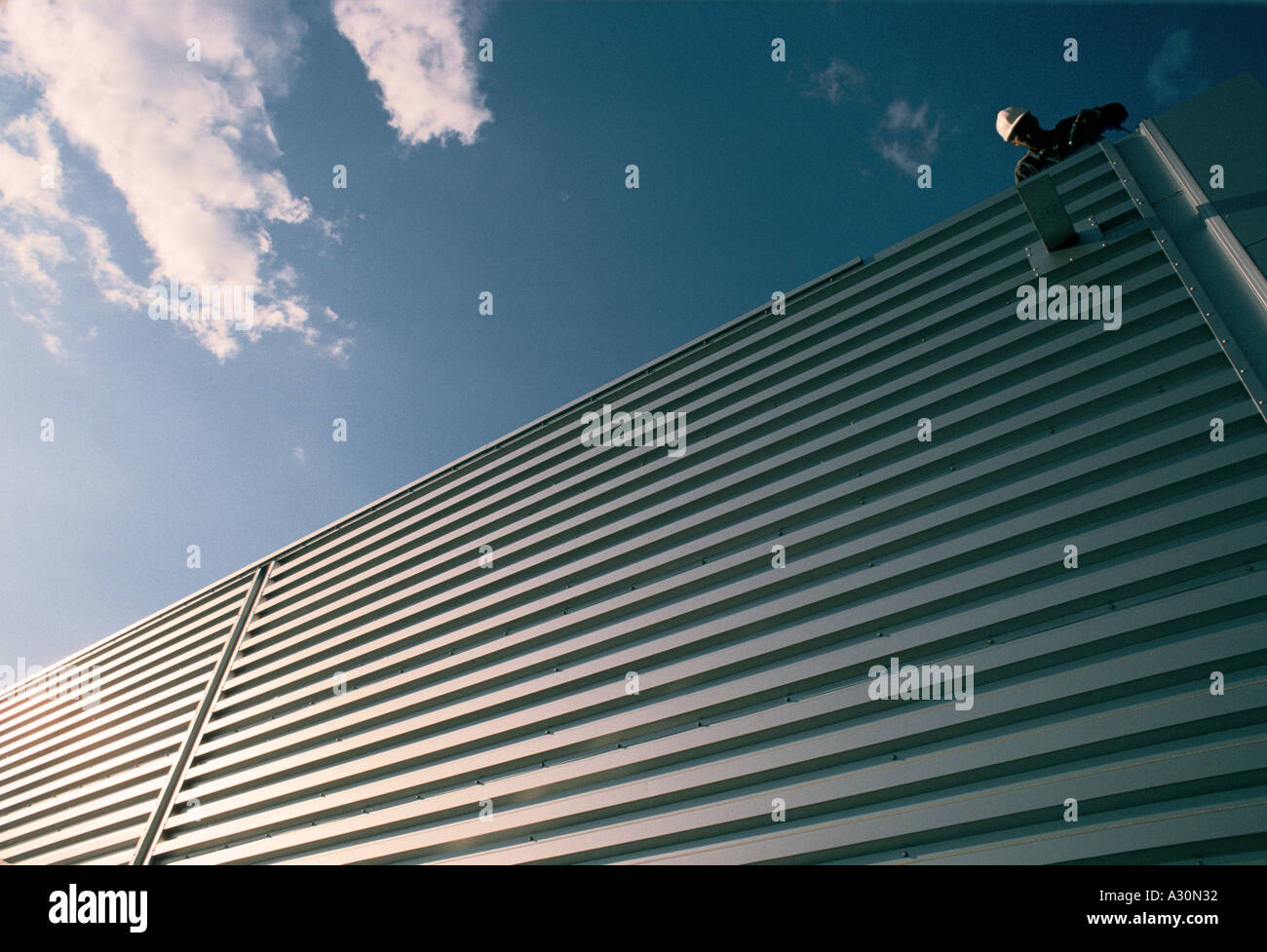 super bowl duing construction hanger lane Stock Photo
