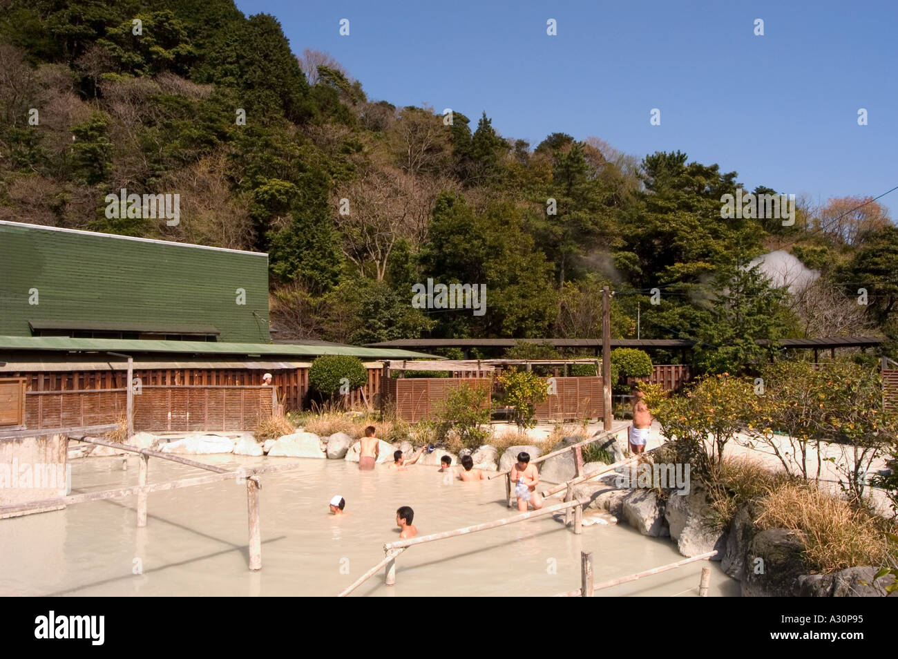 Doroyu mud onsen Beppu city Oita prefecture Kyushu Japan Stock Photo ...
