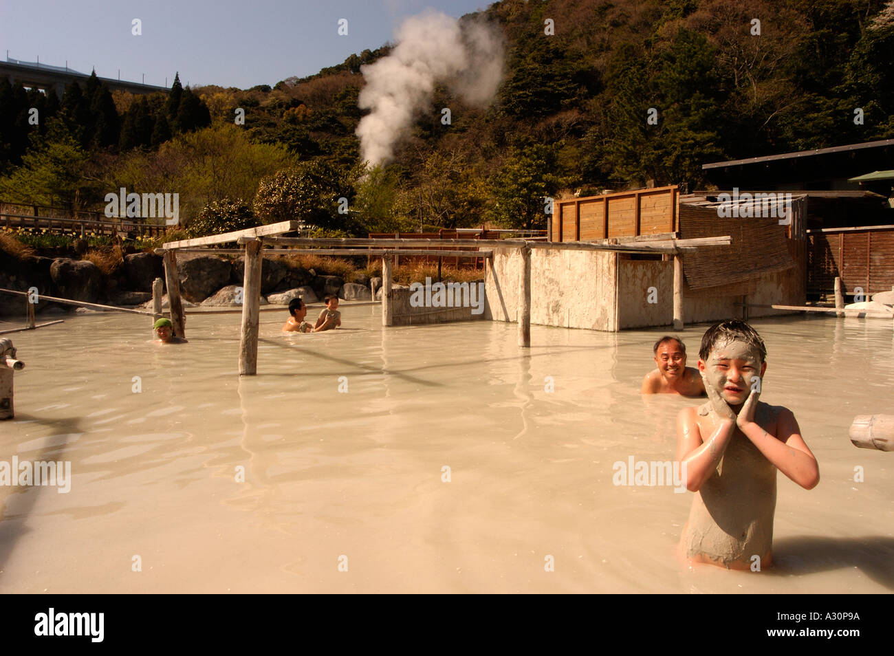 Doroyu mud onsen Beppu city Oita prefecture Kyushu Japan Stock Photo ...