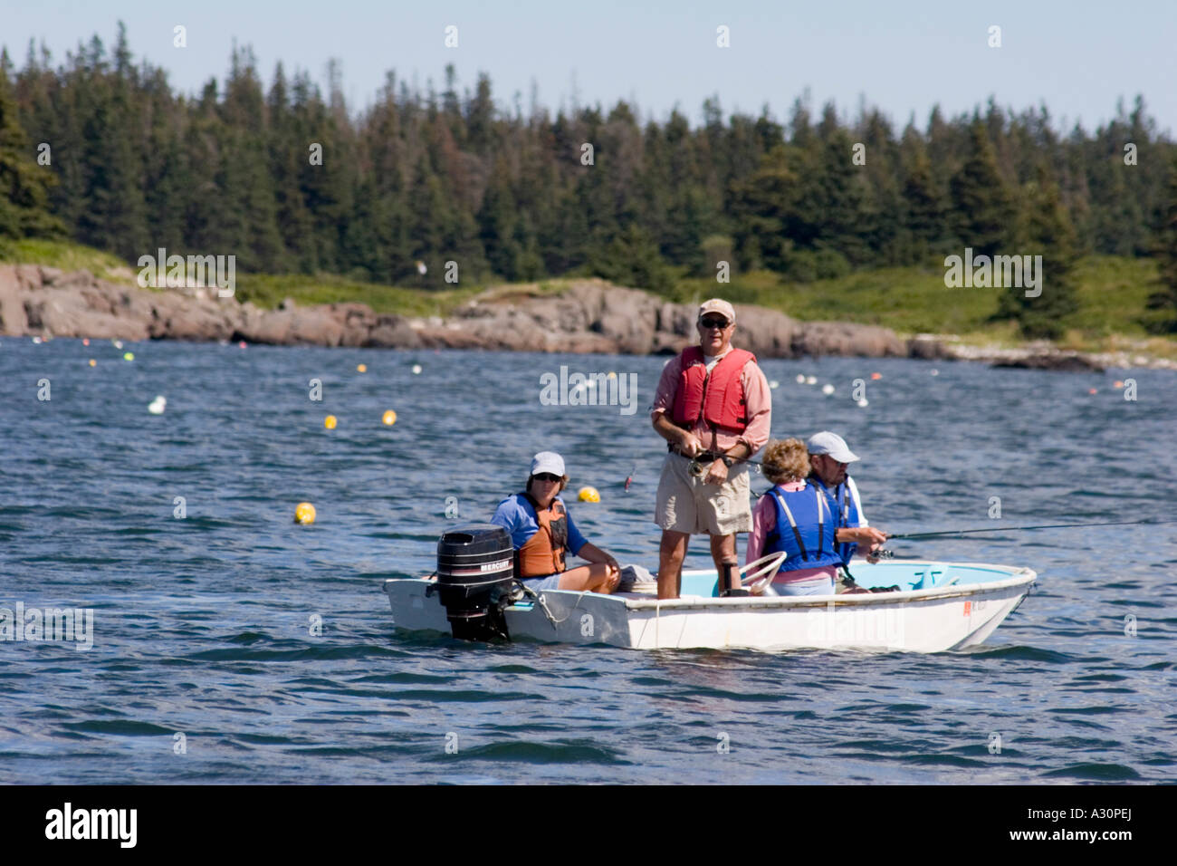 Recreational Fishermen Stock Photo