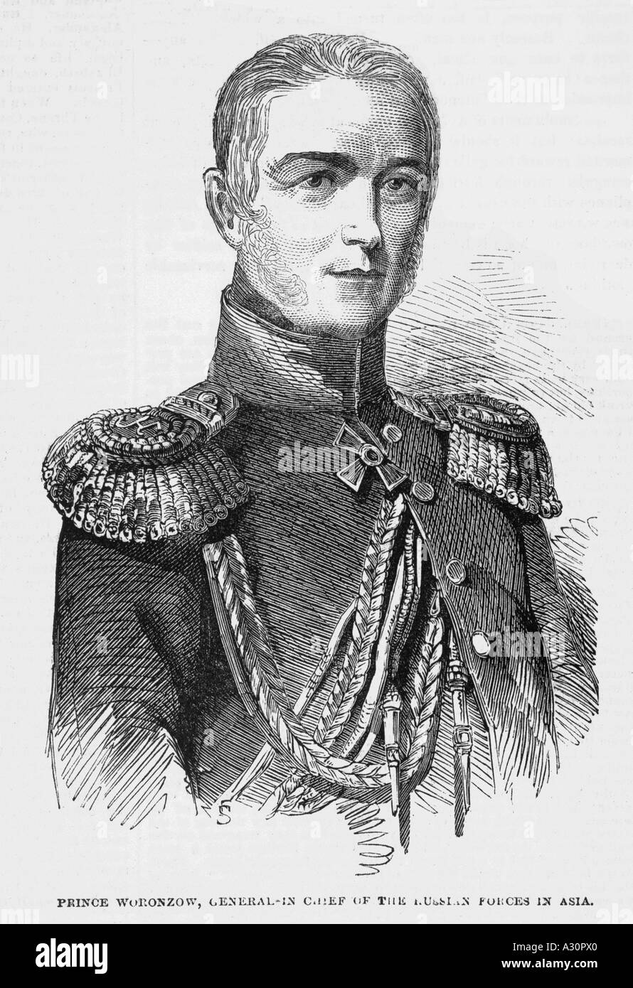 Prince mikhail semyonovich vorontsov 1782 1856 hires stock photography