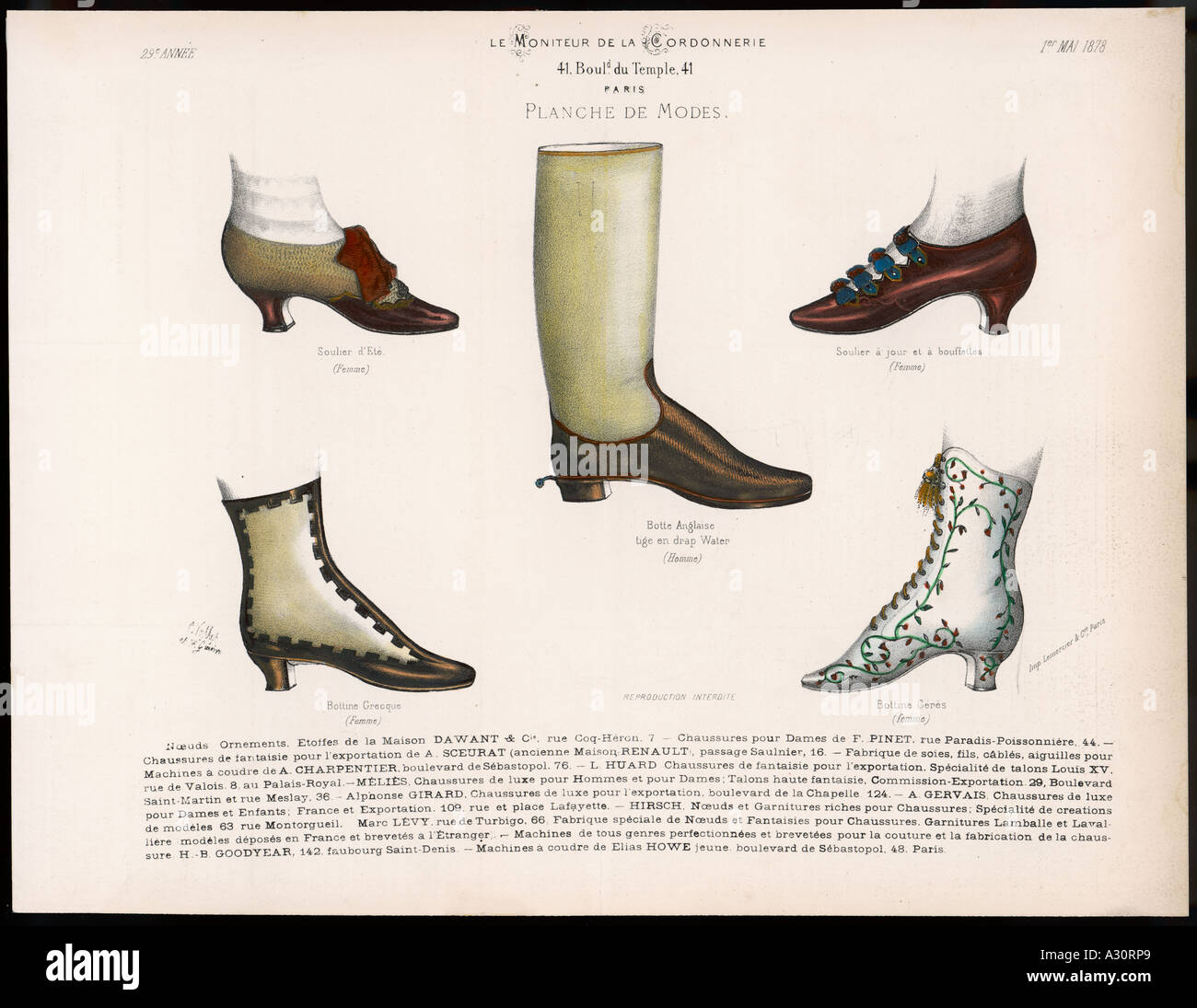History Of Boots And Shoes Hi res Stock Photography And Images Alamy