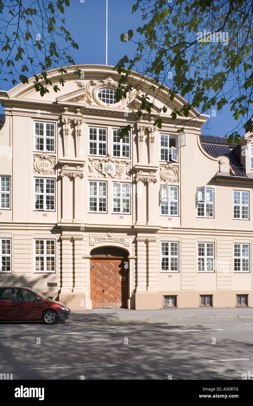 Thomas Angells Hus Bispegate Trondheim Norway Stock Photo