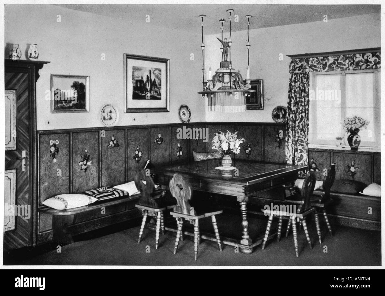 Hitler Dining Room 1933 Stock Photo